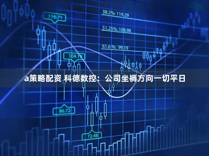 a策略配资 科德数控：公司坐褥方向一切平日