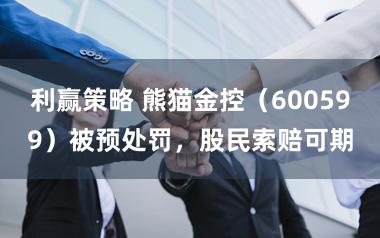利赢策略 熊猫金控(600599)被预处罚,股民索赔可期