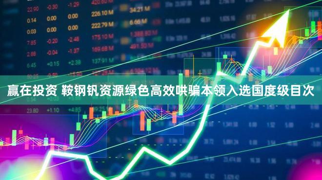 赢在投资 鞍钢钒资源绿色高效哄骗本领入选国度级目次